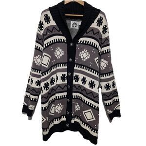 Storybook Knits Button Front Cardigan Sz L Embroidered Cottagecore‎ Granny